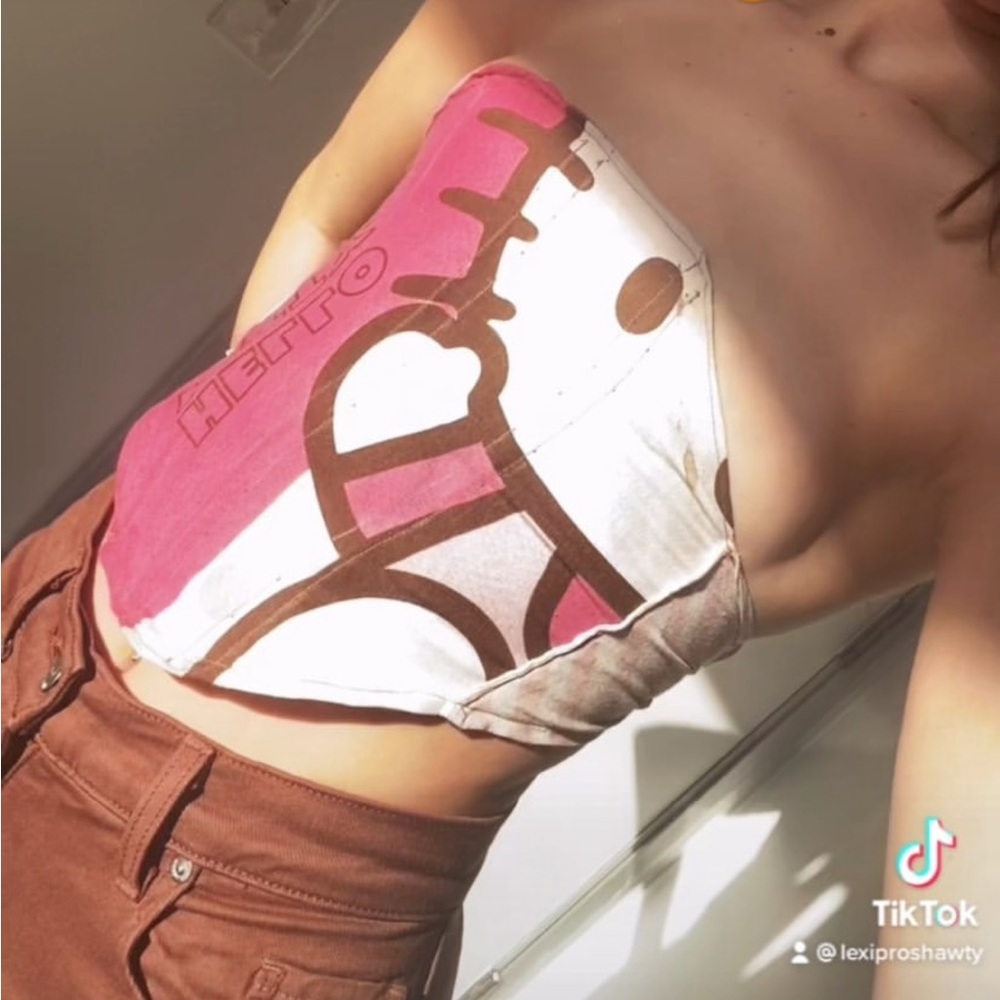 HANDMADE hello kitty corset
